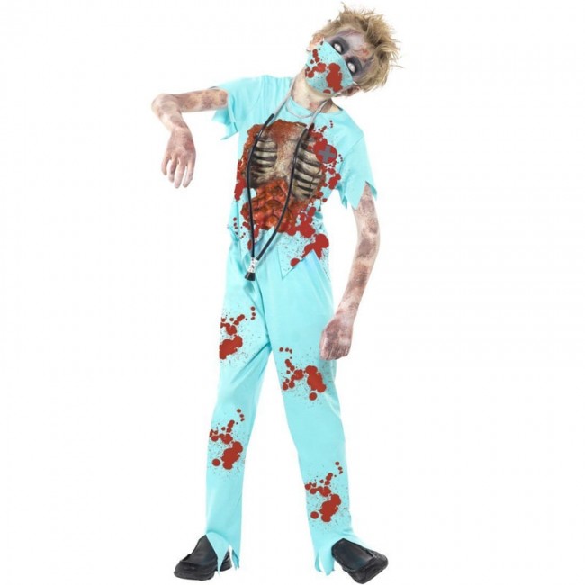 Disfraz de Médico Zombie para niño