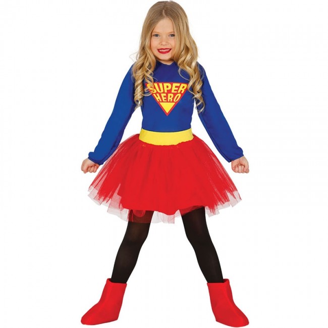 Recoger hojas violín Ru Disfraz de Superwoman Heroína para niña | Envío en 24h