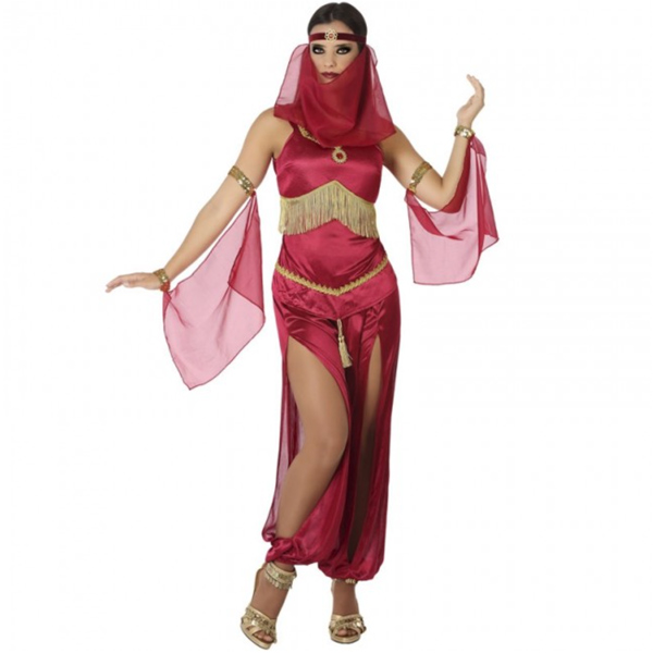 disfraz bailarina árabe rojo