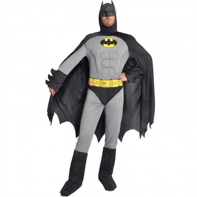 Eficiente Satisfacer fotografía ▷ Disfraz Batman musculoso gris para Hombre |【Envío en 24h】