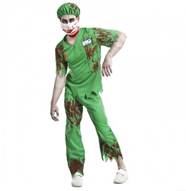 disfraz enfermero zombi hombre