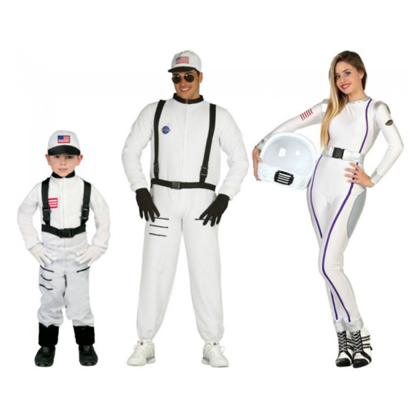 grupo disfraces de astronautas