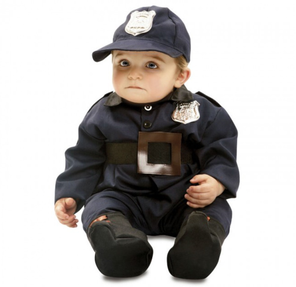 disfraz policia bebé