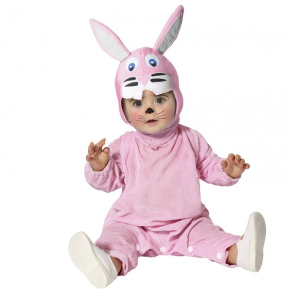 disfraz de conejito rosa bebé
