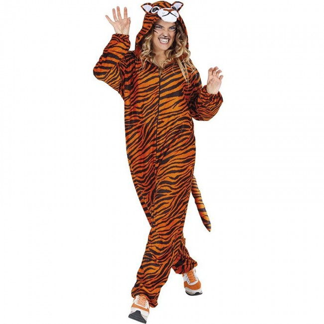 disfraz de tigre kigurumi para mujer