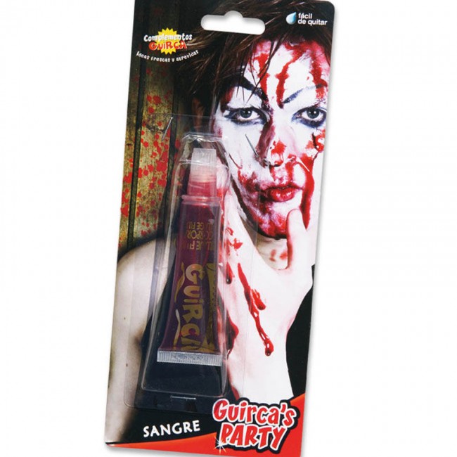 tubo de sangre maquillaje vampiro