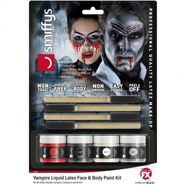 kit de maquillaje de vampiro con latex