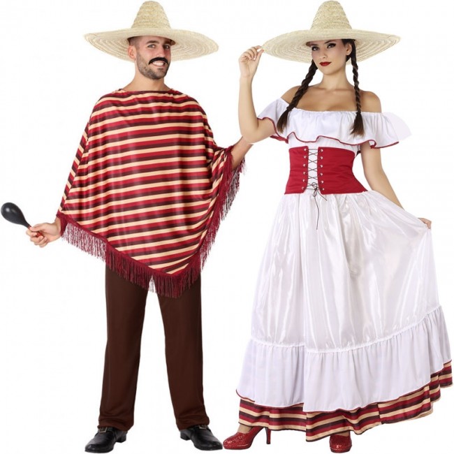 disfraz pareja de mexicanos