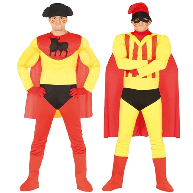 pareja de superheroes de parodia españa