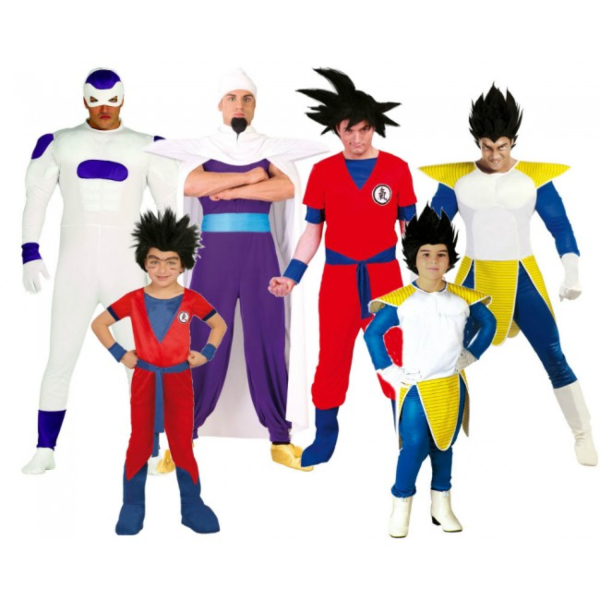 Disfraz grupal para fiesta de cumpleaños Dragon Ball