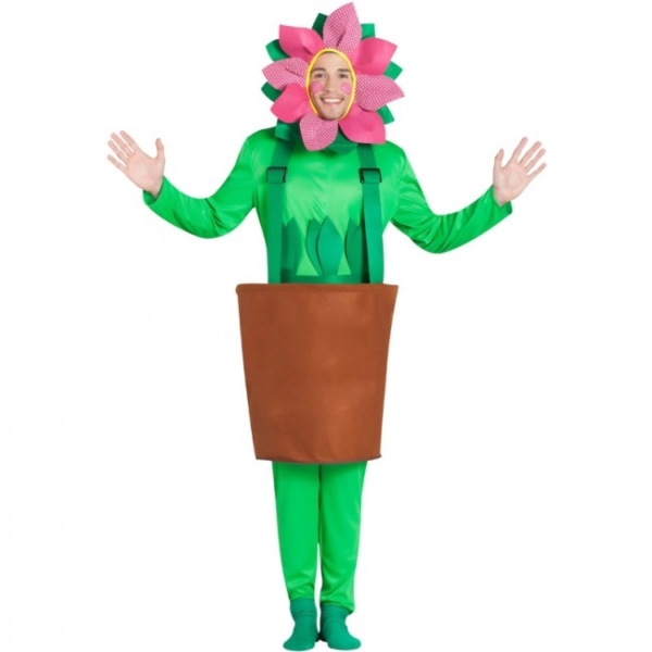 Disfraz de flor con maceta
