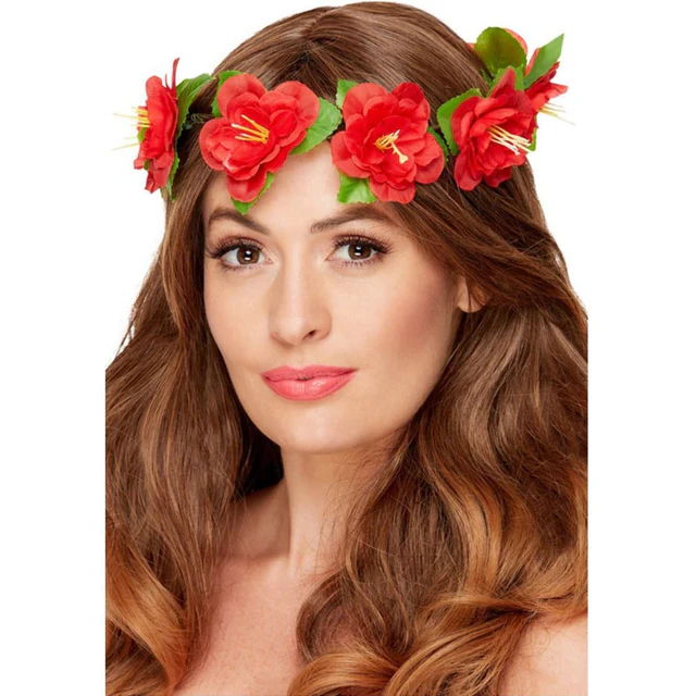 corona hawaiana de flores