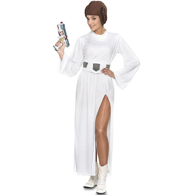 disfraz de princesa galactica leia para mujer