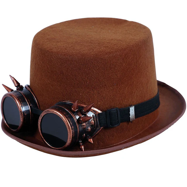 chistera steampunk con gafas